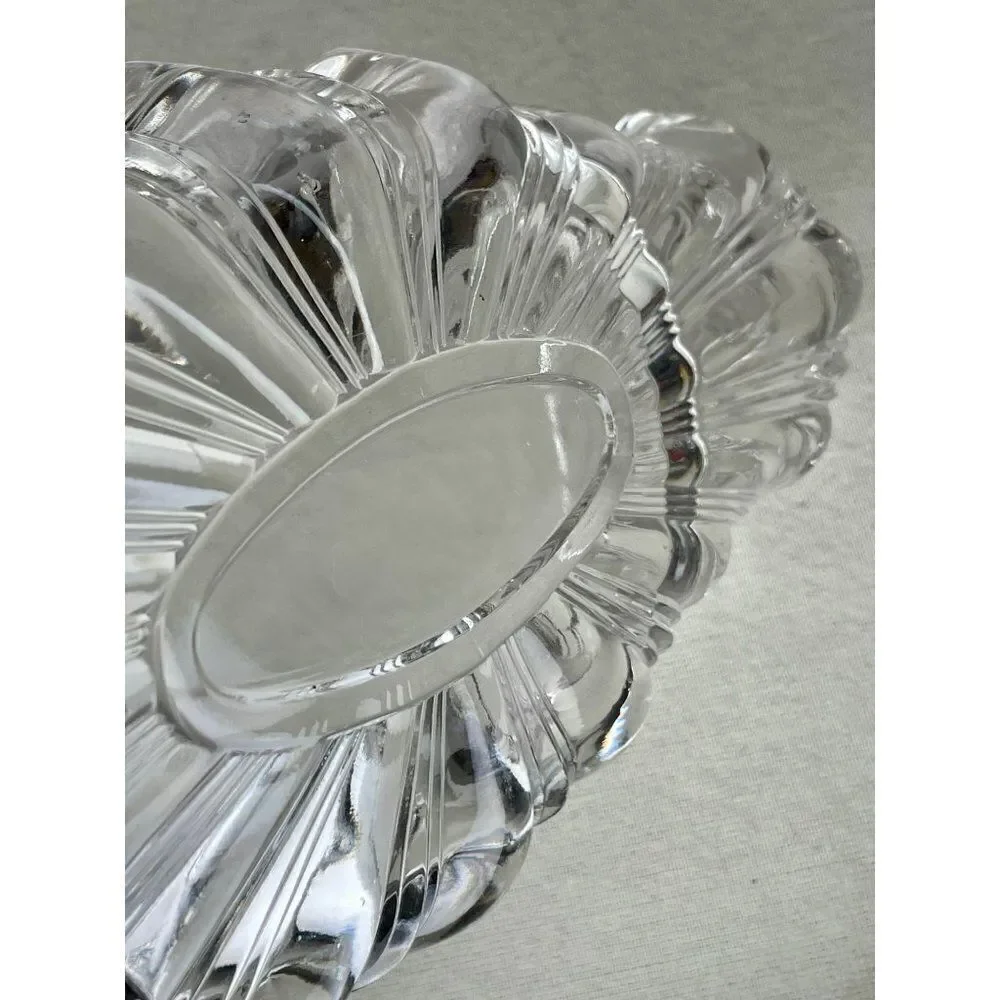 Vintage Pressed Glass Divided Serving Dish